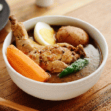 Whole chicken leg soup curry