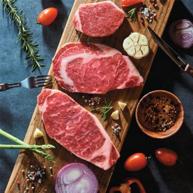 BLACK ANGUS BEEF 3種のステーキ